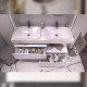 Тумба подвесная без столешницы Velvex Unit tp.UNI.80.1Y белый матовый, 80 см