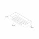 Полка металличеcкая FIXSEN HOTEL FX-31003Q, графит