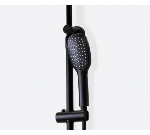 Душевая система Bronze de Luxe AVANTGARDE 2039RGB, черный/розовое золото