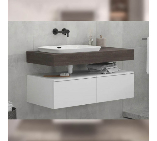 Тумба подвесная без столешницы Velvex Unit tp.UNI.60.1Y белый матовый, 60 см