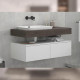 Тумба подвесная без столешницы Velvex Unit tp.UNI.60.1Y белый матовый, 60 см
