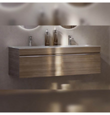 Тумба под раковину подвесная Velvex Pulsus tp.PUL.PUL.140.2Y дуб сонома, 140 см