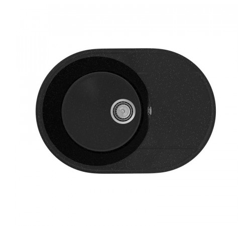 Кухонная мойка Practik PR-M-610-004 (без сифона), черный оникс
