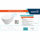 Унитаз подвесной SMARTFLOW URBAN безободковый с микролифтом, SMF812-WH, белый