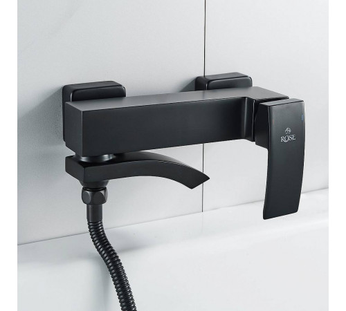 Смеситель для ванны Rose R1552H, черный