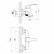 Смеситель для душа Savol S-T3001, хром
