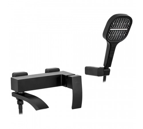 Смеситель для ванны Hansberge H4077BL, черный