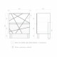 Тумба с раковиной напольная VIGO Geometry 016, 70 см