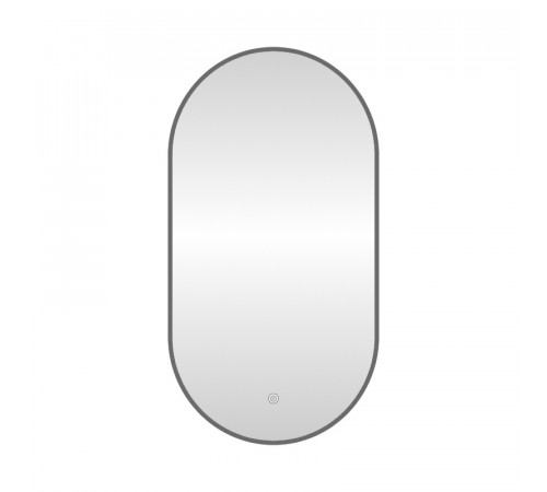 Зеркало с подсветкой LED Fixsen FX-3120F овальное 50х120 см, графит