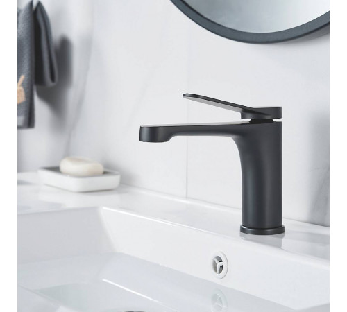 Смеситель для раковины Shevanik S6201H, черный