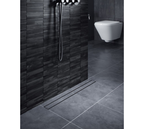 Душевой лоток (двухсторонняя решетка) TIMO Drain System DS230207/03, черный