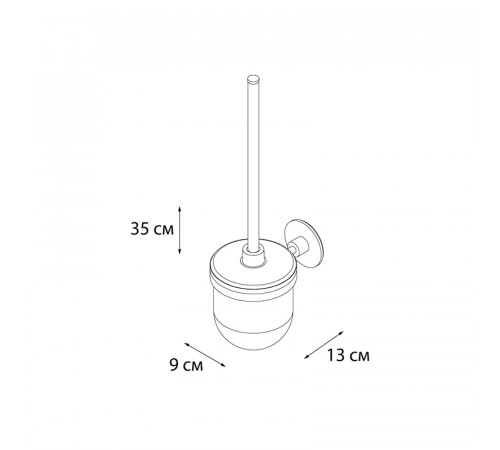 Ершик FIXSEN ROUND FX-92113, хром
