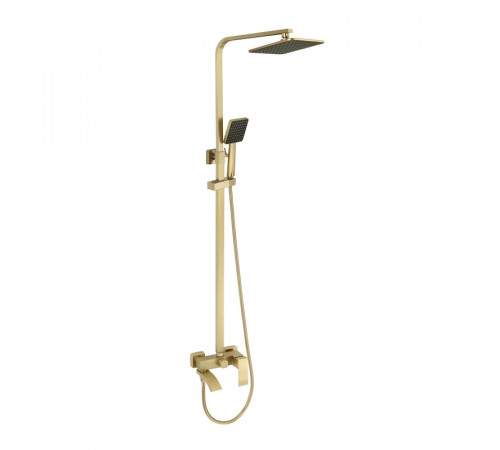 Душевая система Fmark FS8645-1C, матовое золото