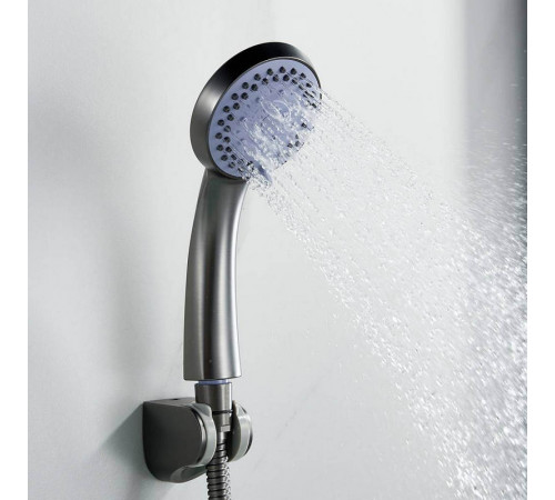 Смеситель для ванны Shevanik S5022T, оружейная сталь