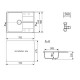 Кухонная мойка Ulgran Quartz Prima 750-09, мокрый асфальт