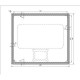 Зеркало Dreja Tiny 70x80 см, белый