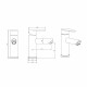Смеситель для раковины OLISAN STEEL ST1100, хром