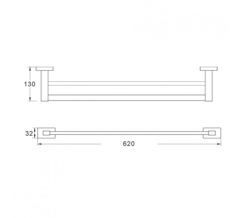 Полотенцедержатель Shevanik SG5627H, черный