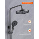 Душевая система Prohanss P61.24.09, графит