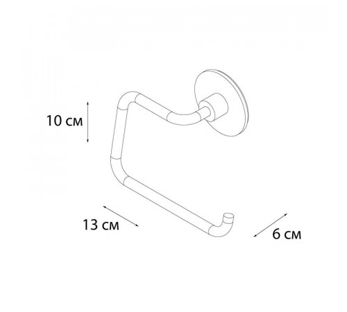 Держатель для туалетной бумаги FIXSEN ROUND FX-92110B, хром