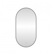 Зеркало с подсветкой LED Fixsen FX-3090F овальное 50х90 см, графит