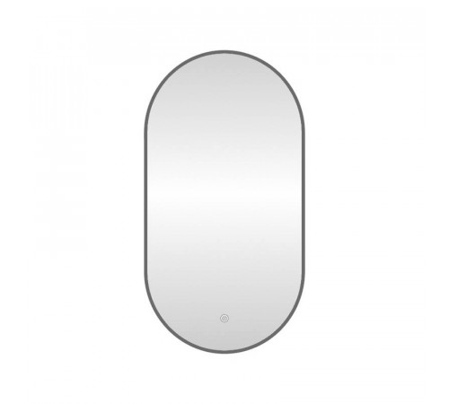 Зеркало с подсветкой LED Fixsen FX-3090F овальное 50х90 см, графит