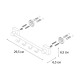 Планка с четырьмя крючками FIXSEN KVADRO FX-61305B-4, хром