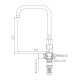 Смеситель для кухни Haiba HB71304-4, сталь