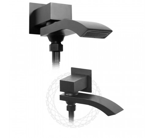 Душевая система встраиваемая FILARETE Waterfall FL1012BL, черный