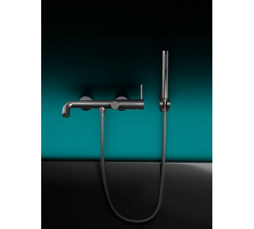 Смеситель для ванны Knotlor SS-32/GM, вороненая сталь