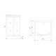 Душевая кабина Timo Standart T-1115, 120x90x220