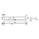 Полотенцедержатель Rose RG1627, хром