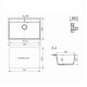 Кухонная мойка Ulgran Quartz Forte 760-07, уголь