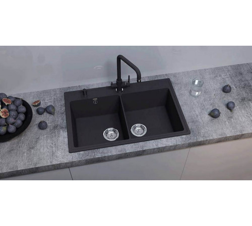 Кухонная мойка Ulgran Quartz Ruma 780-07, уголь