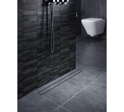 Душевой лоток (двухсторонняя решетка) TIMO Drain System DS230209/03, черный