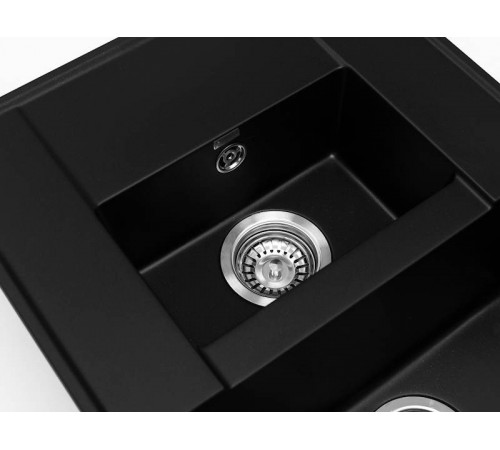 Кухонная мойка Grandex Aqua Topline 600115, черный металлик