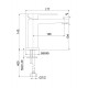 Смеситель для раковины Fiore KUBE 100BB8516, белый