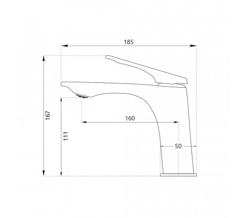 Смеситель для раковины Haiba HB10816-7, черный