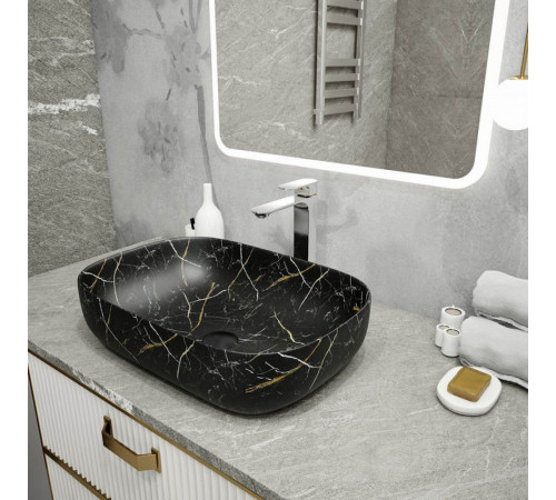 Раковина чаша Maretti FL13NS66-560MR, черный мрамор