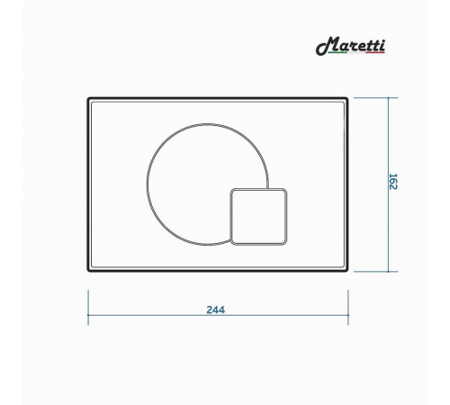 Комплект Maretti 3 в 1: унитаз UM10PBM76-844, инсталляция AC11P5211, кнопка AC12EL-015