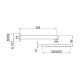 Верхний душ Webert AC0843015METAL, хром