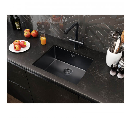 Кухонная мойка Grandex Aqua Optima 5011363, графит