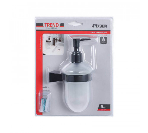 Дозатор жидкого мыла FIXSEN TREND FX-97812, черный