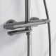Душевая система Rose R3936T, оружейная сталь