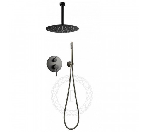 Душевая система встраиваемая FILARETE Roun FL1024BG, графит
