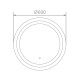 Зеркало с LED подсветкой Haiba HB662, 60x60