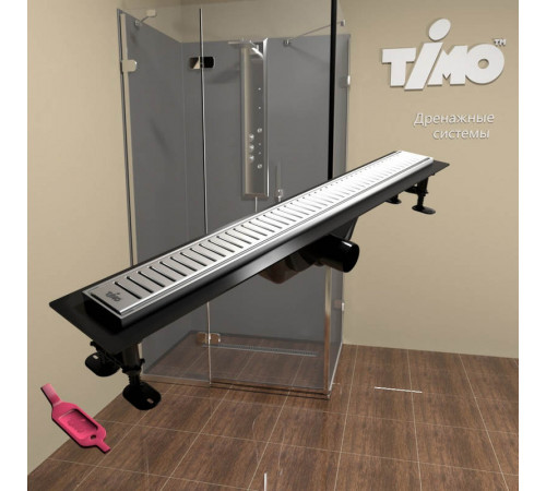 Душевой лоток TIMO Super Plast SP10600-PC10600, сатин