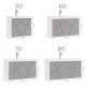 Тумба с раковиной подвесная VIGO Geometry 032 бетон, 50 см