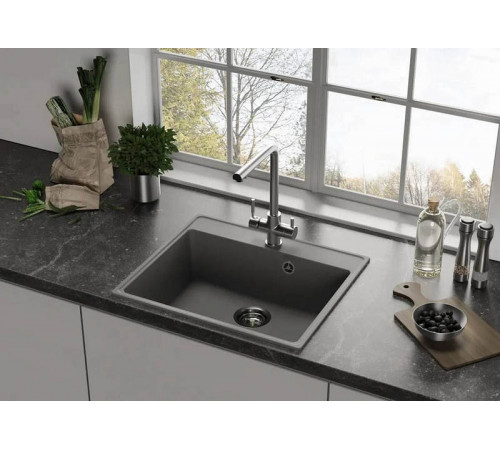 Кухонная мойка Ulgran Quartz Forte 580-05, бетон