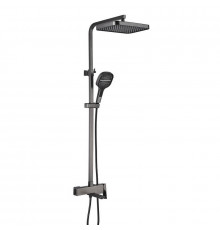 Душевая система Rose R1056T, оружейная сталь